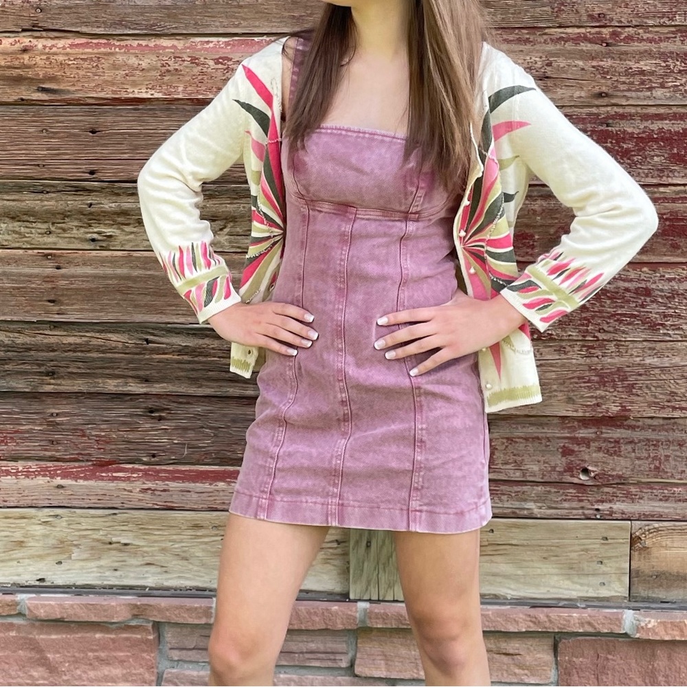 Urban Outfitters pink corduroy dress. X small